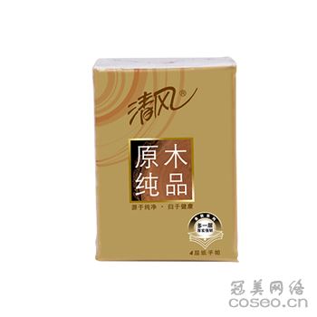 清风 B64C4C1/B64CJ 4层12包迷你型纸手帕 金装 8张/包 金
