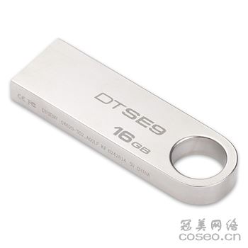 金士顿 DTSE9-16G 金属U盘 银